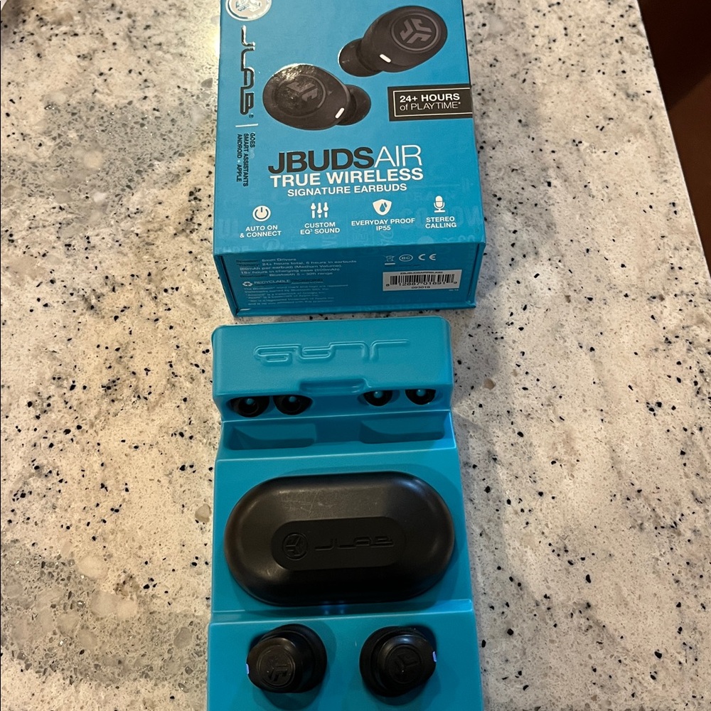 JLab JBuds Air True Wireless Signature Earbuds - Bluetooth, 24+ Hours Playtime